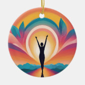 Zelfliefde en empowerment keramisch ornament (Voorkant)