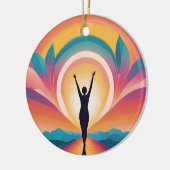 Zelfliefde en empowerment keramisch ornament (Links)