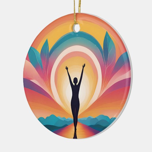 Zelfliefde en empowerment keramisch ornament (Links)