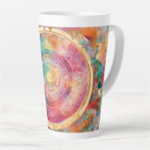 Zelfliefde en empowerment latte mok (Rechterhoek)