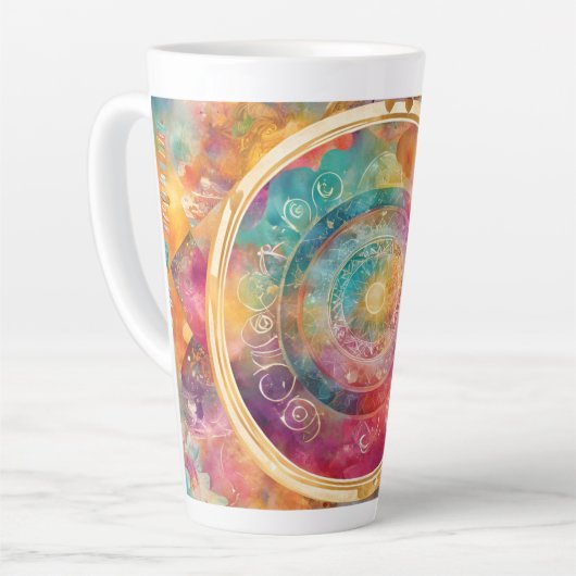 Zelfliefde en empowerment latte mok (Linkerhoek)