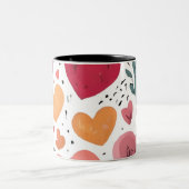 Zelfliefde en empowerment tweekleurige koffiemok (Center)