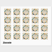 Zelfliefde en empowerment vierkante sticker (Vel)
