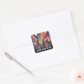 Zelfliefde en empowerment vierkante sticker (Envelop)