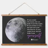 Zelfliefde en Zelfacceptatie Inspirerend Quote Hangend Wandkleed (Voorkant)