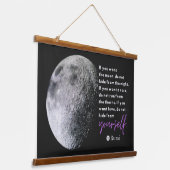 Zelfliefde en Zelfacceptatie Inspirerend Quote Hangend Wandkleed (Gebogen)