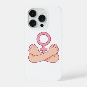 Zelfliefde Feministische Vrouwen iPhone 15 Pro Hoe Case