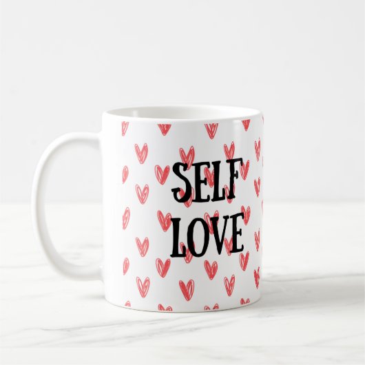 Zelfliefde Gepersonaliseerd Mok | Gepersonaliseerd (Links)