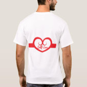 Zelfliefde Hart Ontwerp T-shirt (Achterkant)