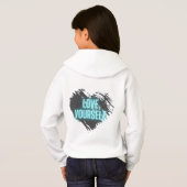 Zelfliefde Hoodie met Heart Design (Achterkant volledig)