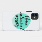 zelfliefde inspirerende spreuk voor levensacceptat Case-Mate iPhone case (Achterkant (horizontaal))