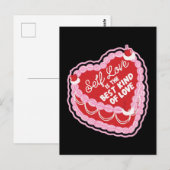 Zelfliefde is de beste vorm van liefde esthetische briefkaart (Voorkant / Achterkant)