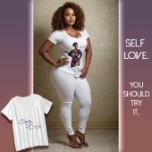 Zelfliefde. Je moet het proberen. Grote Maat T-shirt