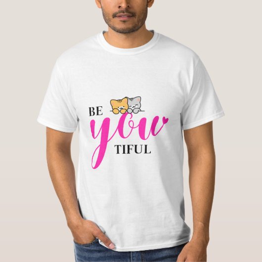 zelfliefde & kat ontwerp t-shirt (Voorkant)