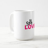 Zelfliefde Koffiemok (Voorkant links)