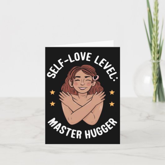 Zelfliefde Level Master Hugger Sticker Kaart (Voorkant)