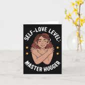 Zelfliefde Level Master Hugger Sticker Kaart (Gele Bloem)