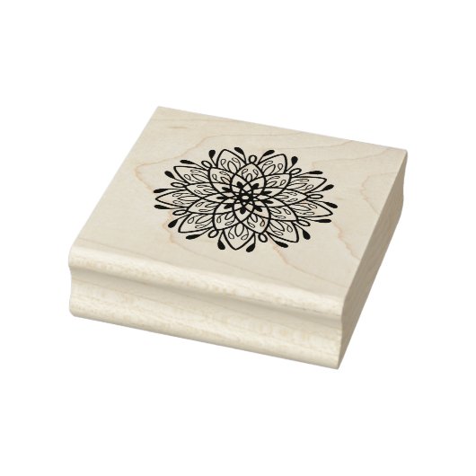 Zelfliefde Mandala Floral Rubberstempel (Stempel)