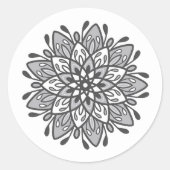 Zelfliefde Mandala Ronde Sticker (Voorkant)