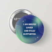 Zelfliefde, Motiverende, Inspirerende Spreuk Ronde Button 5,7 Cm (Voorkant /achterkant)