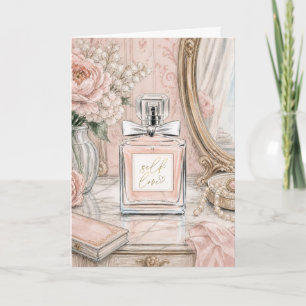 Zelfliefde Parfumfles Watercolor Wenskaart Kaart
