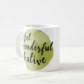 zelfliefde positieve woorden voor zelfzorg koffiemok (Voorkant links)