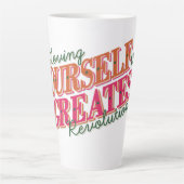Zelfliefde quotes latte mok (Voorkant)