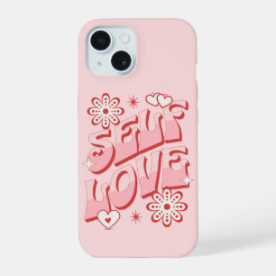 Zelfliefde Retro T-Shirt iPhone 15 Case