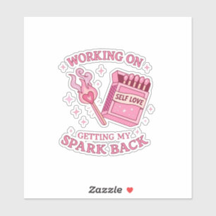 Zelfliefde Spark Roze Lucifer Empowerment Sticker