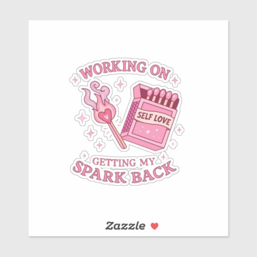 Zelfliefde Spark Roze Lucifer Empowerment Sticker (Vel)