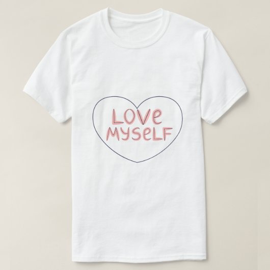 Zelfliefde – Zelfliefde Typografie T-shirt (Design voorkant)