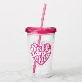 Zelfliefdeclub Acryl Drinkbeker (Achterkant)
