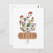 Zelfliefdesbandbreedte positieve zelfzorg briefkaart (Voorkant / Achterkant)