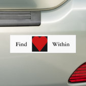 ZelfliefdesCitaat Bumpersticker (Op auto)
