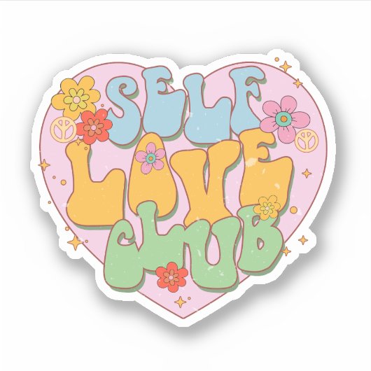 Zelfliefdesclub Sticker (Voorkant)