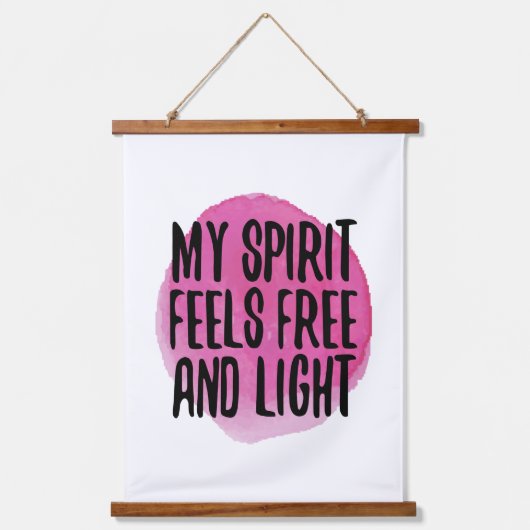 zelfliefdesinspiratie voor levensacceptatie hangend wandkleed (Voorkant)