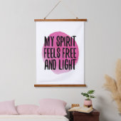 zelfliefdesinspiratie voor levensacceptatie hangend wandkleed (Slaapkamer)