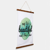 zelfliefdesverklaringen voor levensacceptatie hangend wandkleed (Gebogen)