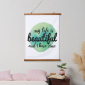 zelfliefdesverklaringen voor levensacceptatie hangend wandkleed (Slaapkamer)