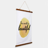 zelfliefdeswoorden voor zelfverzorging hangend wandkleed (Gebogen)