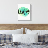 zelfliefhebbers gezegden voor zelfverzorging canvas afdruk (Insitu (Slaapkamer))