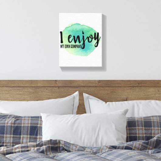 zelfliefhebbers gezegden voor zelfverzorging canvas afdruk (Insitu (Slaapkamer))