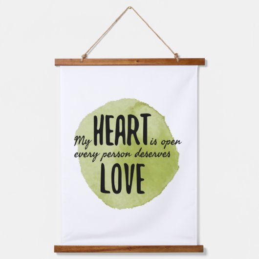 zelfliefhebbers voor levensacceptatie hangend wandkleed (Voorkant)