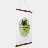 zelfliefhebbers voor levensacceptatie hangend wandkleed (Gebogen)