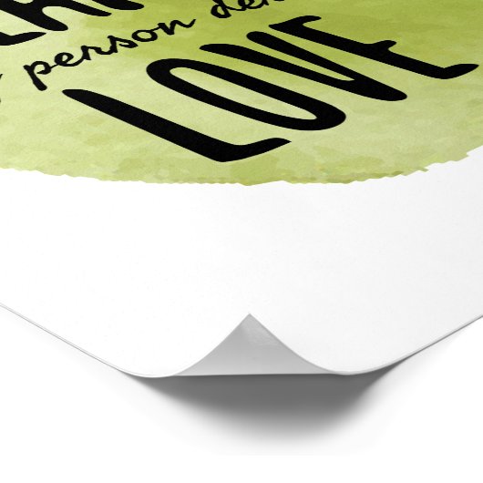 zelfliefhebbers voor levensacceptatie poster (Hoek)