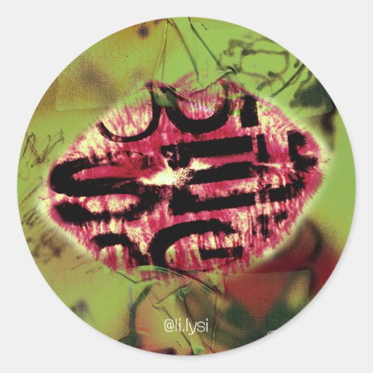 Zelflip Ronde Sticker (Voorkant)