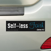 Zelfloze geloofsbelijdencitaat bumpersticker (Op auto)