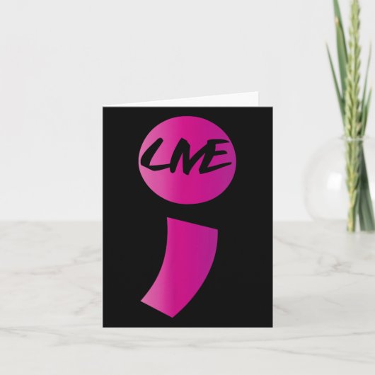 Zelfmoord als psychische aandoening Bewustmaking P Kaart (Voorkant)