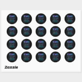 Zelfmoord Bewustmakingspreventie Semicolon Mental  Ronde Sticker (Vel)
