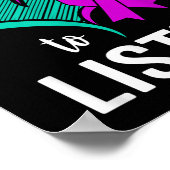 Zelfmoord bewustzijn lint geestelijke gezondheid I Poster (Hoek)